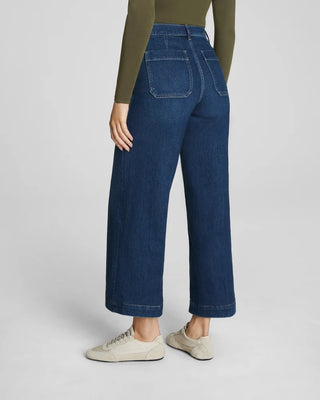 Spanxshape™ Authentic 360 Cropped Wide Leg Jeans With Patch Pockets