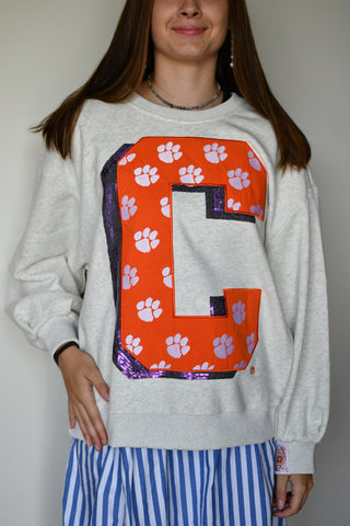 QUEEN OF SPARKLES  Clemson Sweatshirt