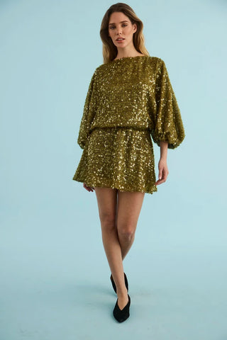 SalterMiniDress-MossSequin-Fall2026-HunterBellNYC-1-resized.webp